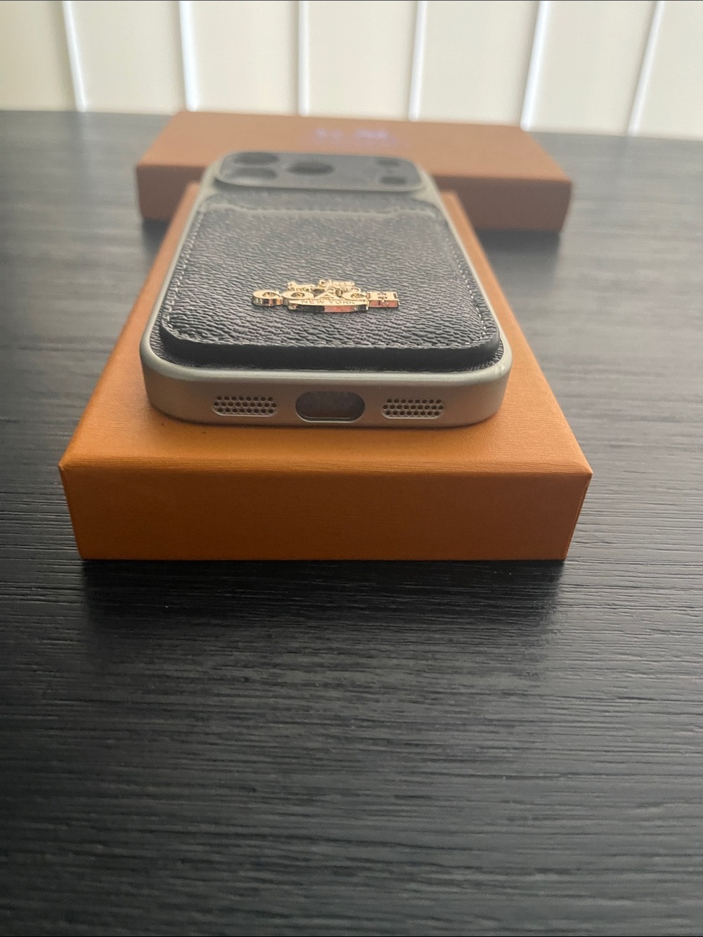 iPhone 17 pro Coach Card Case & Camera Cover in Black and Purple - Picture 5 of 10